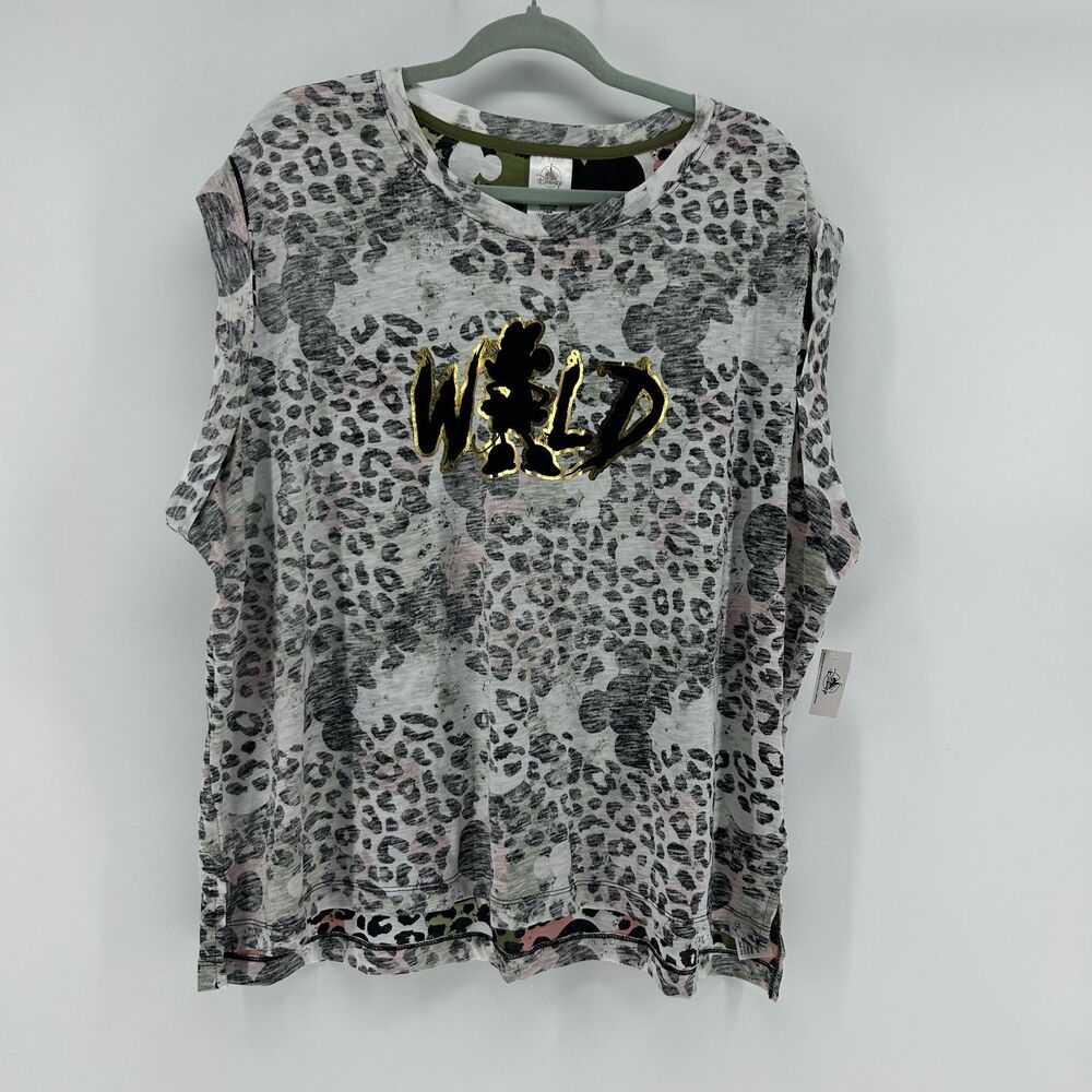 NWT Disney Parks Animal Kingdom "Wild" Tank Top Women's 2XL Leopard Print Shirt